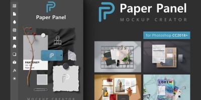 PS纸面板BU同样机创建插件Paper Panel中文汉化版下载 PS纸面板BU同样机创建插件Paper Panel中文汉化版下载