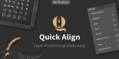 PS快速对齐插件 QuickAlign v1.0.1 中文汉化版支持MAC PS快速对齐插件 QuickAlign v1.0.1 中文汉化版支持MAC