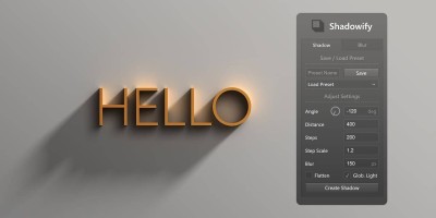 PS逼真的模糊和阴影插件 Shadowify 1.0 中文汉化版支持MAC PS逼真的模糊和阴影插件 Shadowify 1.0 中文汉化版支持MAC