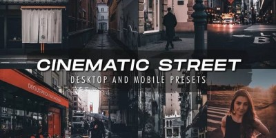 PS电影城市街道摄影灯光 Cinematic Presets 滤镜预设 PS电影城市街道摄影灯光 Cinematic Presets 滤镜预设