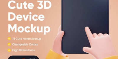 3D响应式设备样机PSD模板 Cute 3D Device Mockup 素材下载 3D响应式设备样机PSD模板 Cute 3D Device Mockup 素材下载
