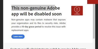 Adobe软件提示 This non-genuine Adobe 问题解决方法 Adobe软件提示 This non-genuine Adobe 问题解决方法