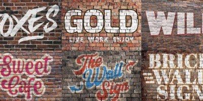 8款逼真涂鸦砖墙文字效果图层样式PSD源文件 8款逼真涂鸦砖墙文字效果图层样式PSD源文件