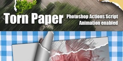 PS撕纸静止动态效果脚本 Torn Paper 平面gif动态裂开特效插件 PS撕纸静止动态效果脚本 Torn Paper 平面gif动态裂开特效插件