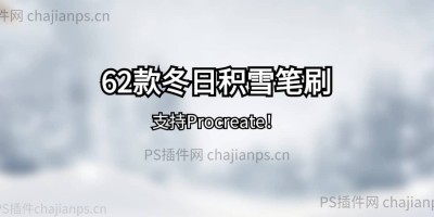 62款冬季积雪厚重雪堆装饰冰雪PS笔刷_支持Procreate! 62款冬季积雪厚重雪堆装饰冰雪PS笔刷_支持Procreate!