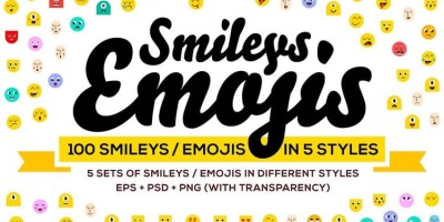 100款表情包Emoji符号不同风格表情EPS/PSD/PNG免抠设计素材 100款表情包Emoji符号不同风格表情EPS/PSD/PNG免抠设计素材