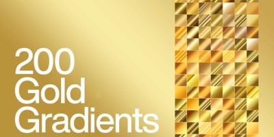 200款金色黄金金属质感渐变变色PS配色GRD预设设计素材 200款金色黄金金属质感渐变变色PS配色GRD预设设计素材