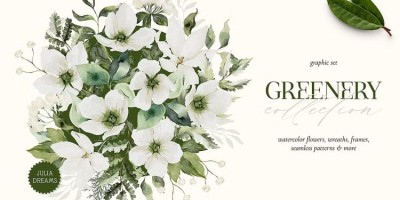 71款绿色水彩花卉花环花边小清新植物拼贴婚礼装饰PNG设计素材 71款绿色水彩花卉花环花边小清新植物拼贴婚礼装饰PNG设计素材