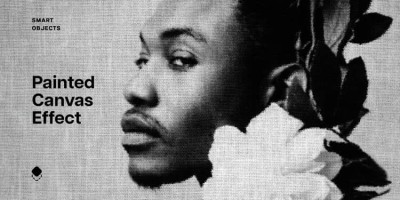 2款帆布织物粗麻布亚麻材质绘画图像照片特效样机PSD模板设计素材 2款帆布织物粗麻布亚麻材质绘画图像照片特效样机PSD模板设计素材