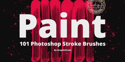 101款真实绘画油漆水彩笔触涂鸦手绘PS笔刷_呈现自然的墨迹效果! 101款真实绘画油漆水彩笔触涂鸦手绘PS笔刷_呈现自然的墨迹效果!