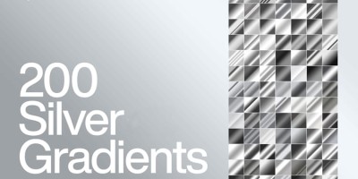 200款银色金属质感效果渐变变色PS配色颜色梯度GRD设计素材 200款银色金属质感效果渐变变色PS配色颜色梯度GRD设计素材