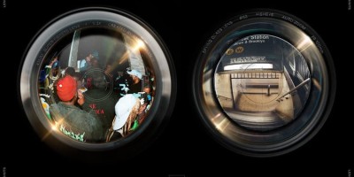 1款超广角扭曲变形畸变鱼眼镜头镜片创意特效滤镜PSD样机模板素材 1款超广角扭曲变形畸变鱼眼镜头镜片创意特效滤镜PSD样机模板素材