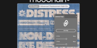 PS实时位移联动置换风格化映射预览插件 mobChain v1.1.5 中英文版 PS实时位移联动置换风格化映射预览插件 mobChain v1.1.5 中英文版